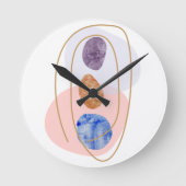 三連石 ラウンド壁時計 (正面)