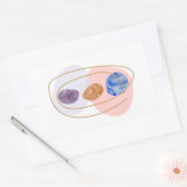 三連石 長方形シール (封筒)