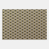 三違うアールデコスタイル包装紙シート ラッピングペーパーシート (正面2)