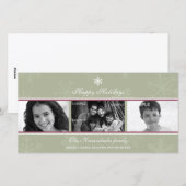 三部作の賢い雪の結晶の写真カード シーズンカード (正面/裏面)