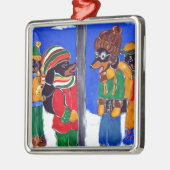 「三重に誓って君に挑戦しよう」 メタルオーナメント (左)