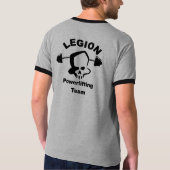 三重のスカルの前部 Tシャツ (裏面)
