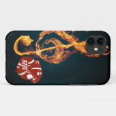 三重のトラの例 Case-Mate iPhoneケース (裏面(横))