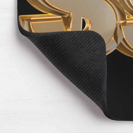 三重のドル記号のマウスパッド マウスパッド (コーナー)