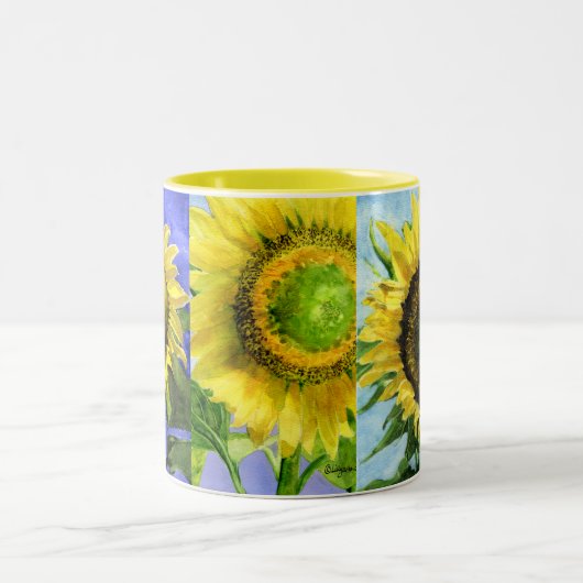 三重のヒマワリのマグ ツートーンマグカップ (中央)