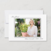 三重の写真で生きた縁ど生活の葬儀 サンキューカード (正面)