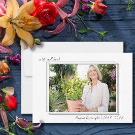 三重の写真で生きた縁ど生活の葬儀 サンキューカード