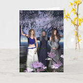 三重の女神 カード (黄色い花)