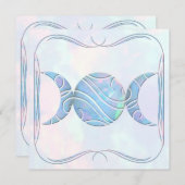 三重の月のオパール 招待状 (正面/裏面)