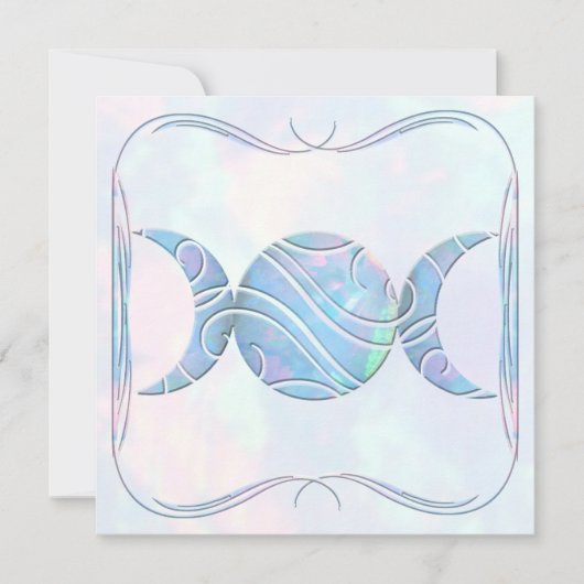 三重の月のオパール 招待状 (正面)