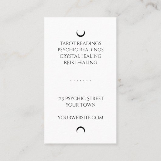 三重の月の名刺 名刺 (裏面)