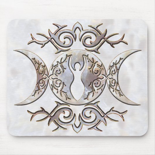 三重の月のMoonstoneの女神 マウスパッド (正面)