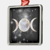三重の月のMoonstone メタルオーナメント (左)