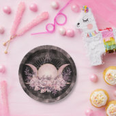 三重の月-三重の女神-優しいフローラ ペーパープレート (パーティー)