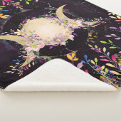 三重の月-三重の女神-水彩 シェルパブランケット (3/4)