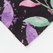 三重の月-三重の女神-水彩 フリースブランケット (角)