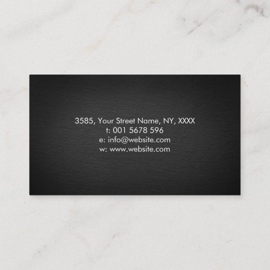 三重の月 – 白い花 名刺 (裏面)