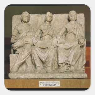 三重の母神の奉納の彫刻 スクエアシール