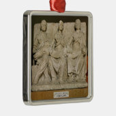 三重の母神の奉納の彫刻 メタルオーナメント (右)