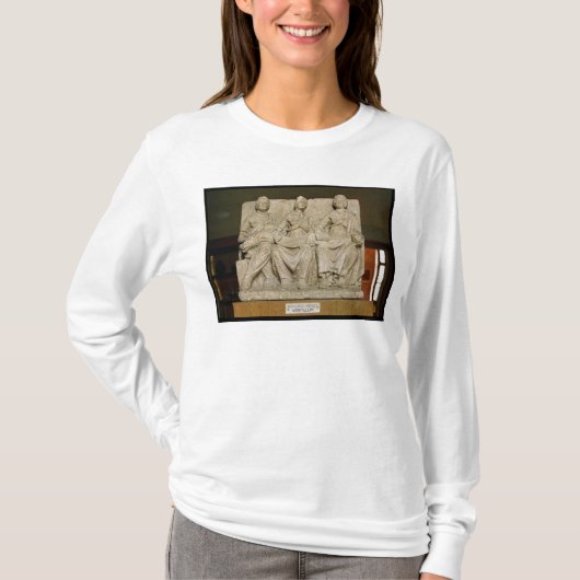 三重の母神の奉納の彫刻 Tシャツ (正面)