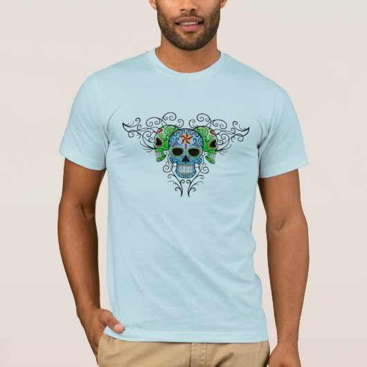 三重の砂糖のスカル Tシャツ (正面)