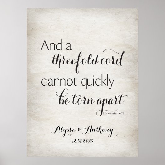 三重の紐は早く引き裂かれない ポスター (正面)