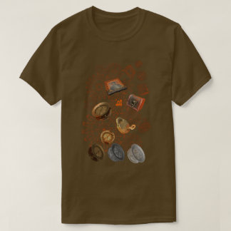 三重の網3DはSteampunkの物1の側面をスキャンしました Tシャツ