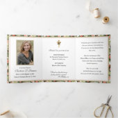 三重の聖なるハートイエスカトリック葬儀 三つ折りカード (内部)