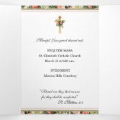 三重の聖なるハートイエスカトリック葬儀 三つ折りカード (内部中)