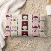 三重の脅威のカップケーキ ランバークッション (ブランケット)