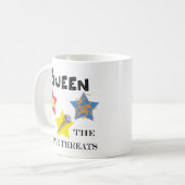 三重の脅威の女王のマグ コーヒーマグカップ (正面左)