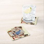 三重の自画像 スクエアペーパーコースター (インサイチュ)