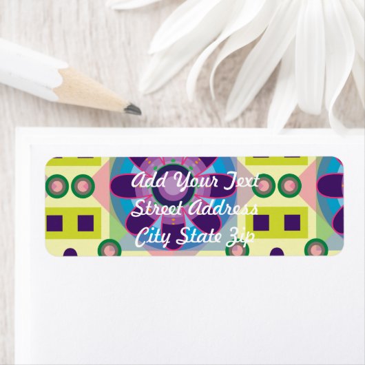 三重の花柄 ラベル (インサイチュ)