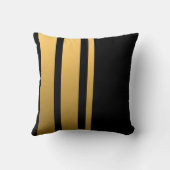 三重の金ゴールドのストライプ クッション (裏面)