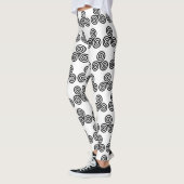 三重の黒はThunder_Cove螺線形になります レギンス (左)