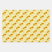 三重ひまわり写真ハート模様 ラッピングペーパーシート (正面3)