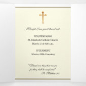 三重カトリック十字念珠葬祭記念碑 三つ折りカード (内部中)