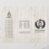 三重ヨガマッサージパンフレット瞑想姿勢 (正面)