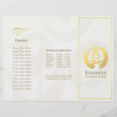 三重ヨガマッサージパンフレット瞑想姿勢 (正面)