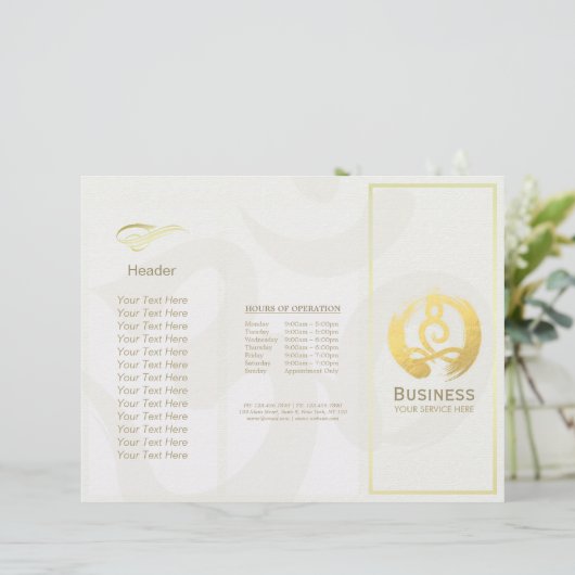 三重ヨガマッサージパンフレット瞑想姿勢 (スタンド正面)