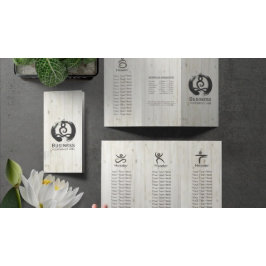 三重ヨガマッサージパンフレット瞑想姿勢