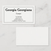 、三重ラインのボーダーときれい及び専門 名刺 (正面/裏面)