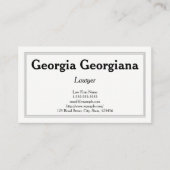 、三重ラインのボーダーときれい及び専門 名刺 (正面)