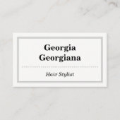 、三重ラインのボーダーとエレガント及び専門 予約カード (正面)