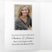 三重ヴァージンメリーカトリック葬儀聖カード 三つ折りカード (内部最初)