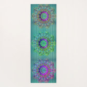 三重六角マンダラ魔法ヨガマット ヨガマット (裏面)