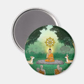 三重宝石:仏、法、三河マグネット マグネット (正面/裏面)