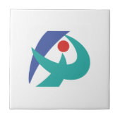 三重県伊賀国旗 タイル (正面)