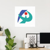 三重県伊賀国旗 ポスター (ホームオフィス)