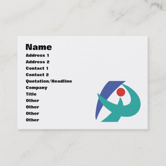 三重県伊賀国旗 名刺 (正面)